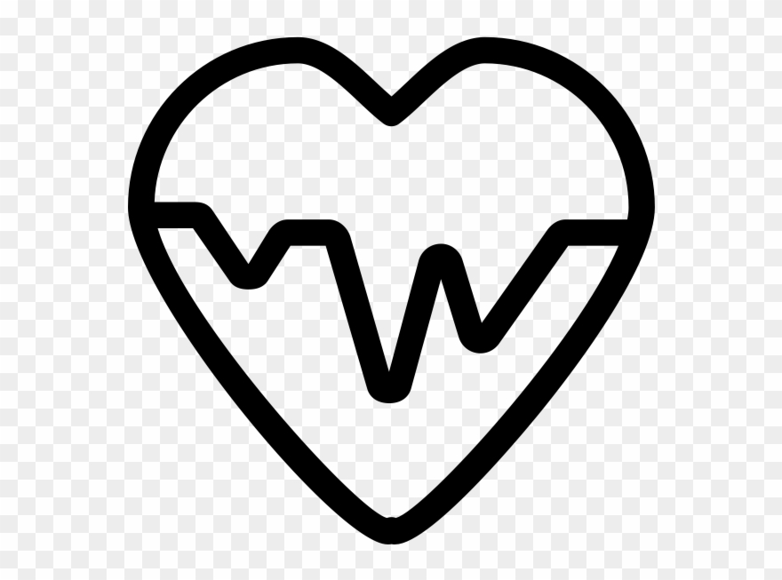 Heartbeat Rubber Stamp - Detak Jantung Icon Png Clipart