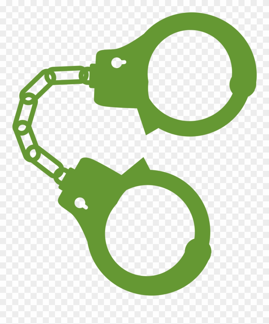 Handcuff Icon Png - Green Handcuff Clipart