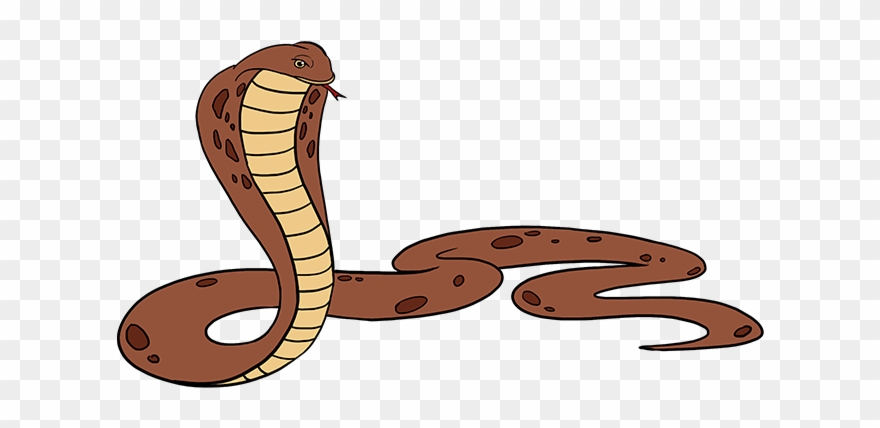 Rattlesnake Clipart Simple Snake - King Cobra Drawing Png Transparent Png