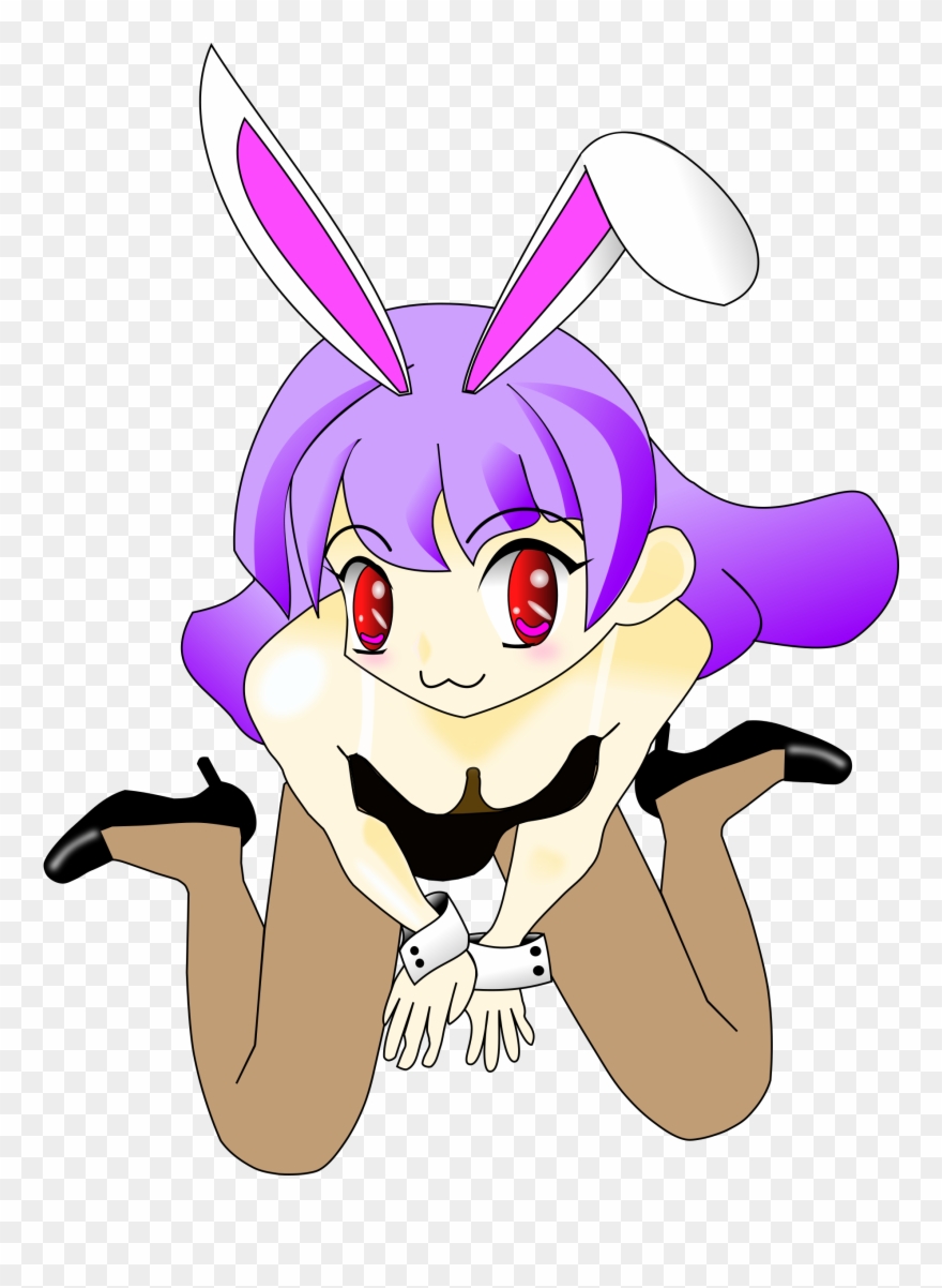 Girl With Purple Hair Big Image Png - Anime Girls Bunny Ears Purple Hair Clipart