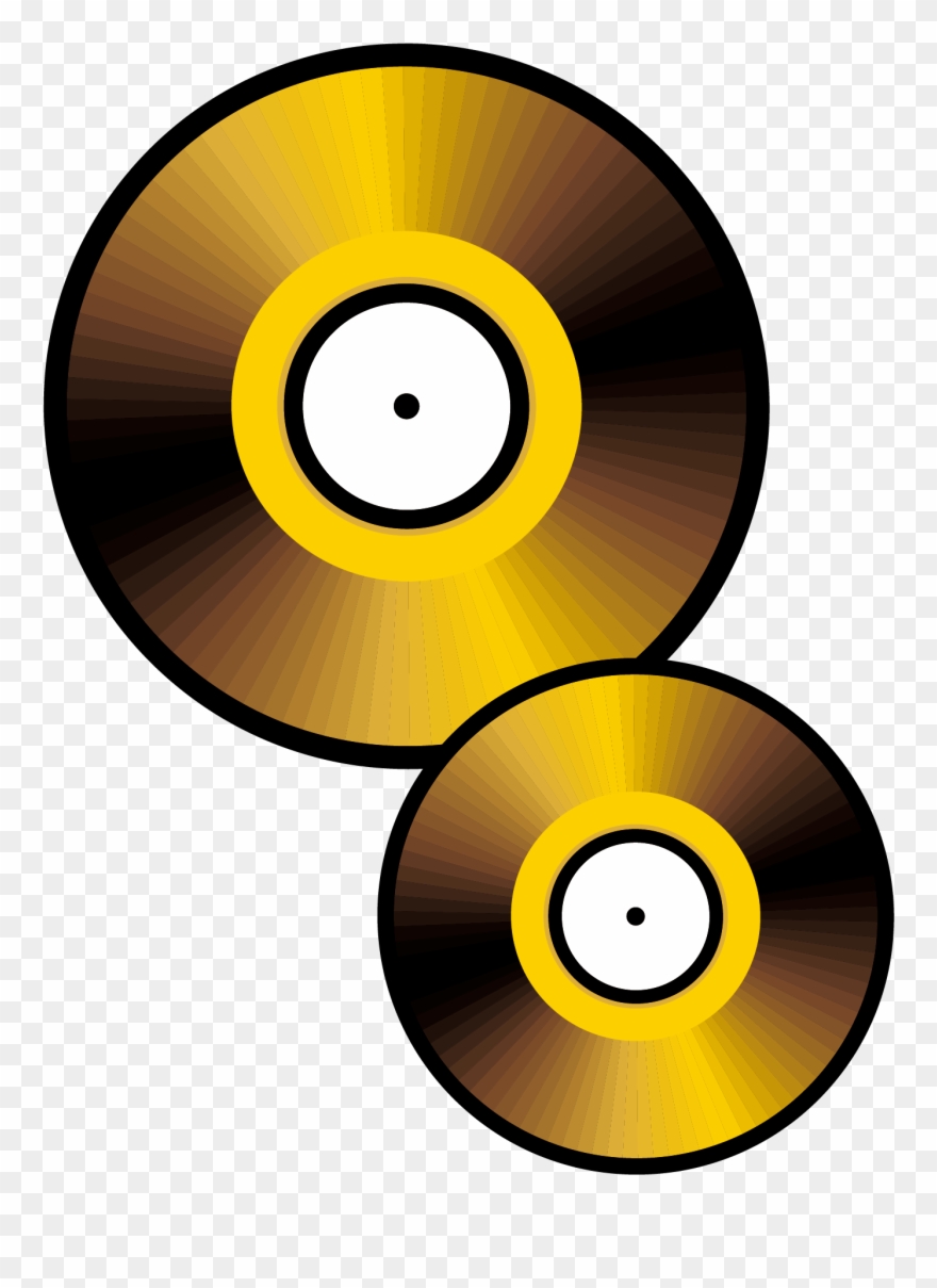 Vector Royalty Free Library Cd Vector Cartoon - Cd Animado Clipart