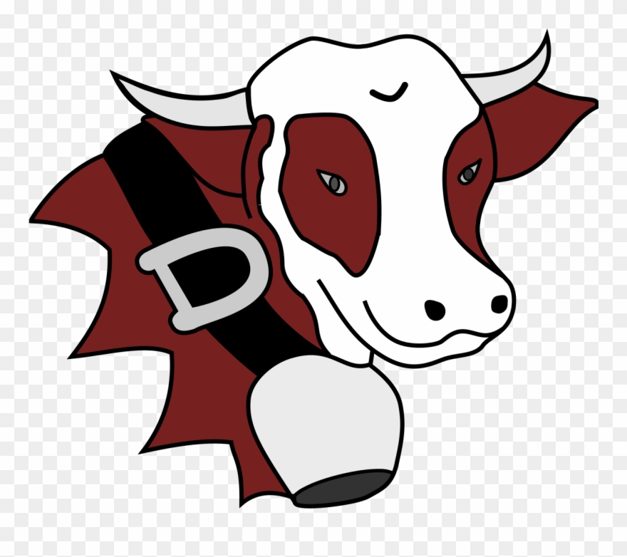 Cow Head Erased - Face Clipart