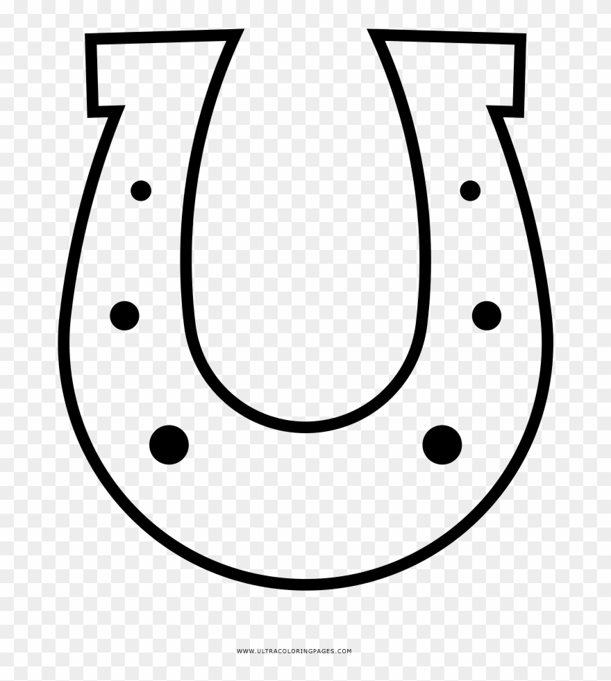 Horseshoe Coloring Page Ultra Pages - Herraduras De Caballos Para Dibujar Clipart