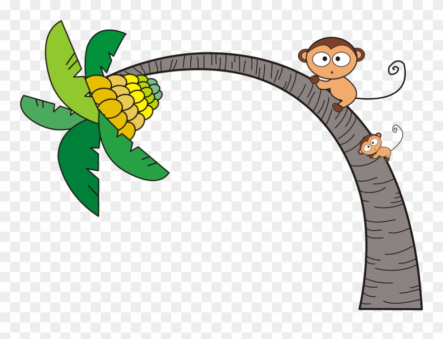 Tree Clip Art Coconut Monkey Transprent Png - ลิง ปี น ต้นไม้ การ์ตูน Transparent Png