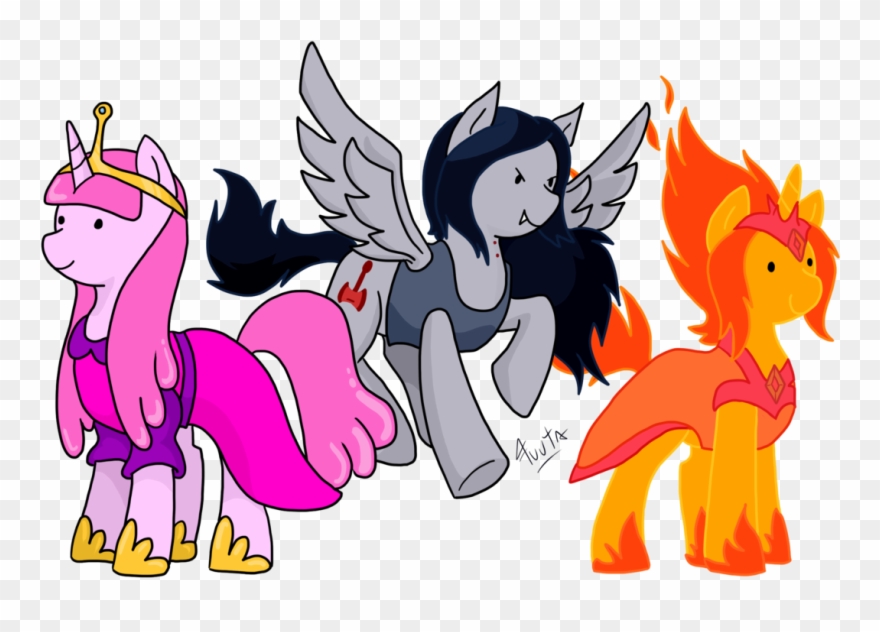Adventure Time, Flame Princess, Marceline, Ponified, - Adventure Time Flame Prince Pony Clipart