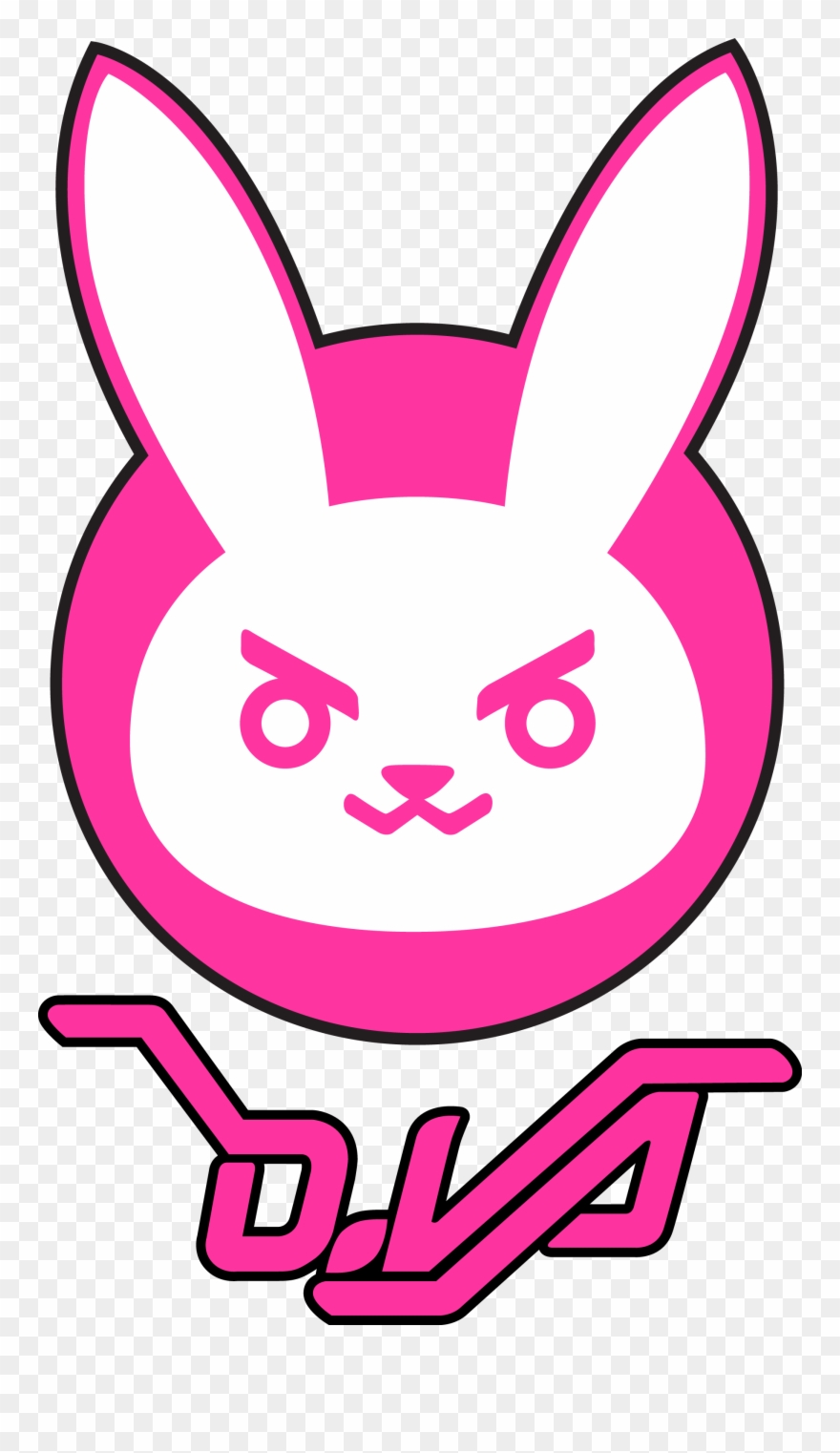 Image Result For D Va Clip Art - Overwatch Dva Sprays - Png Download