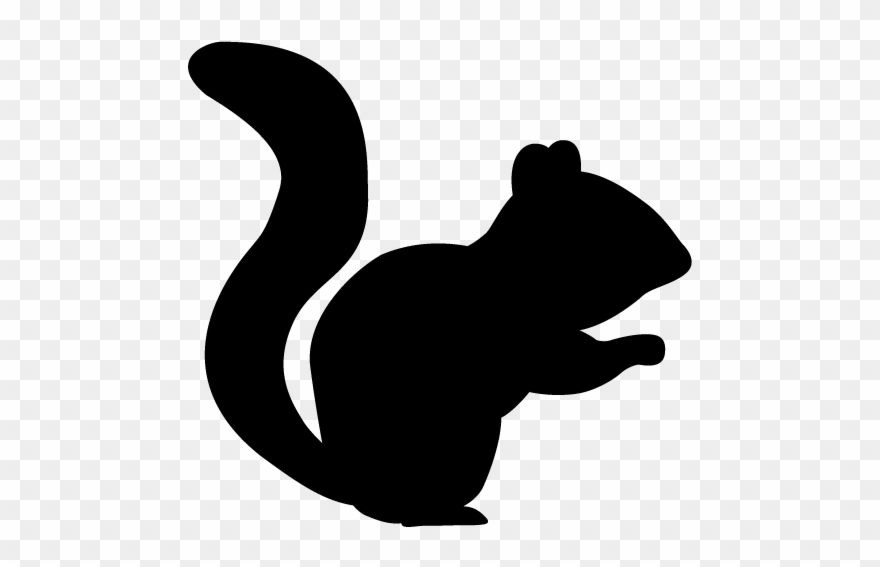 Squirrel - Silhouette - Animals Illustration - Squirrel Clipart