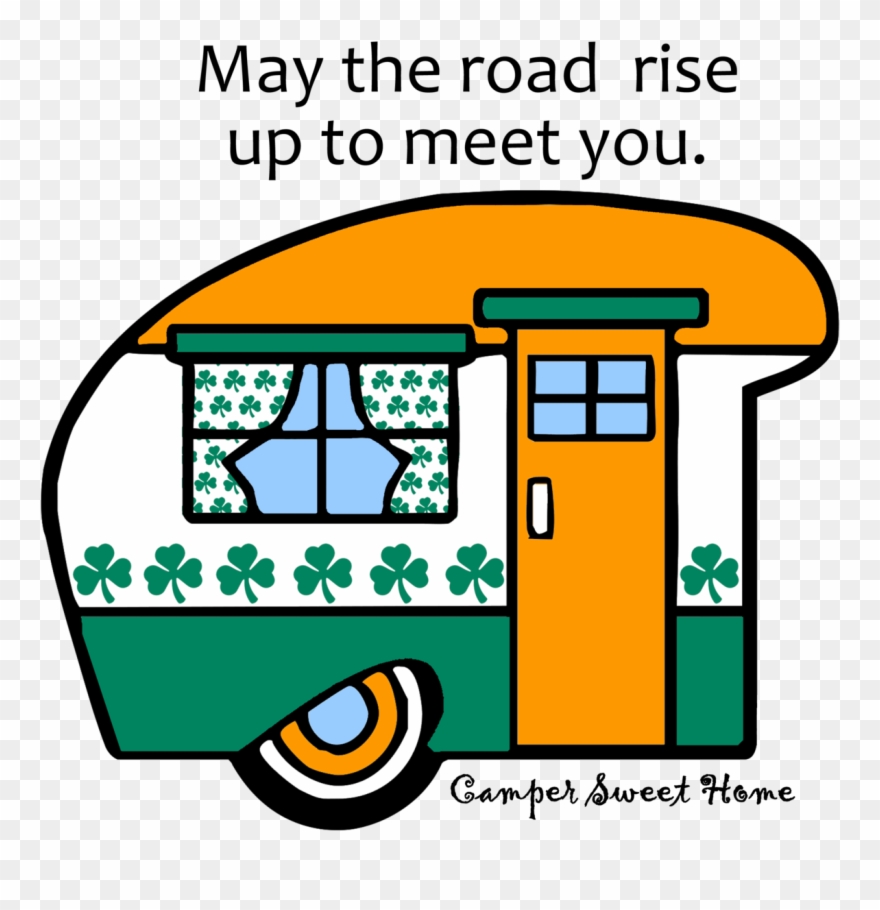 "irish Saying" Camper Sweet Home Clipart