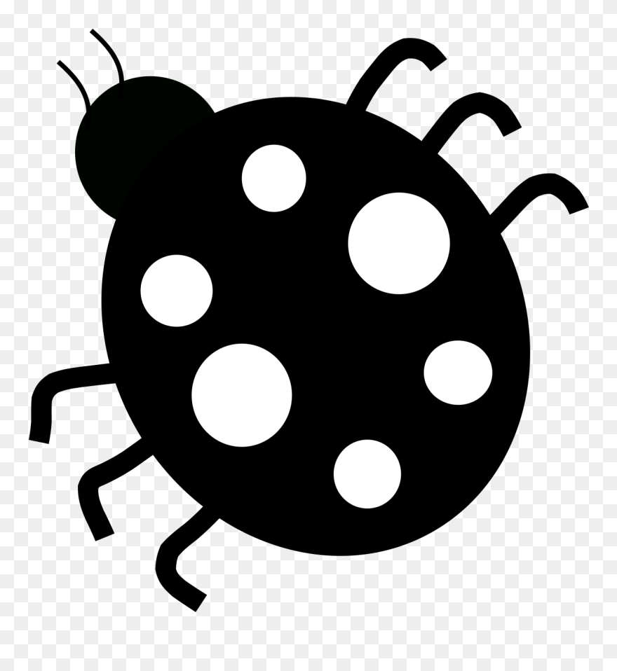 Ladybug Silhouette - Ladybug Clip Art - Png Download