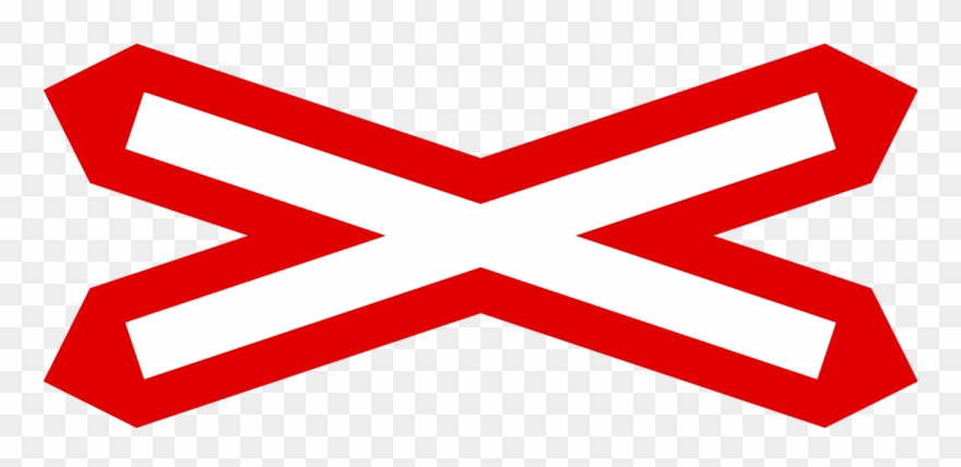 Uk Traffic Sign - Uk Crossbuck Sign Clipart