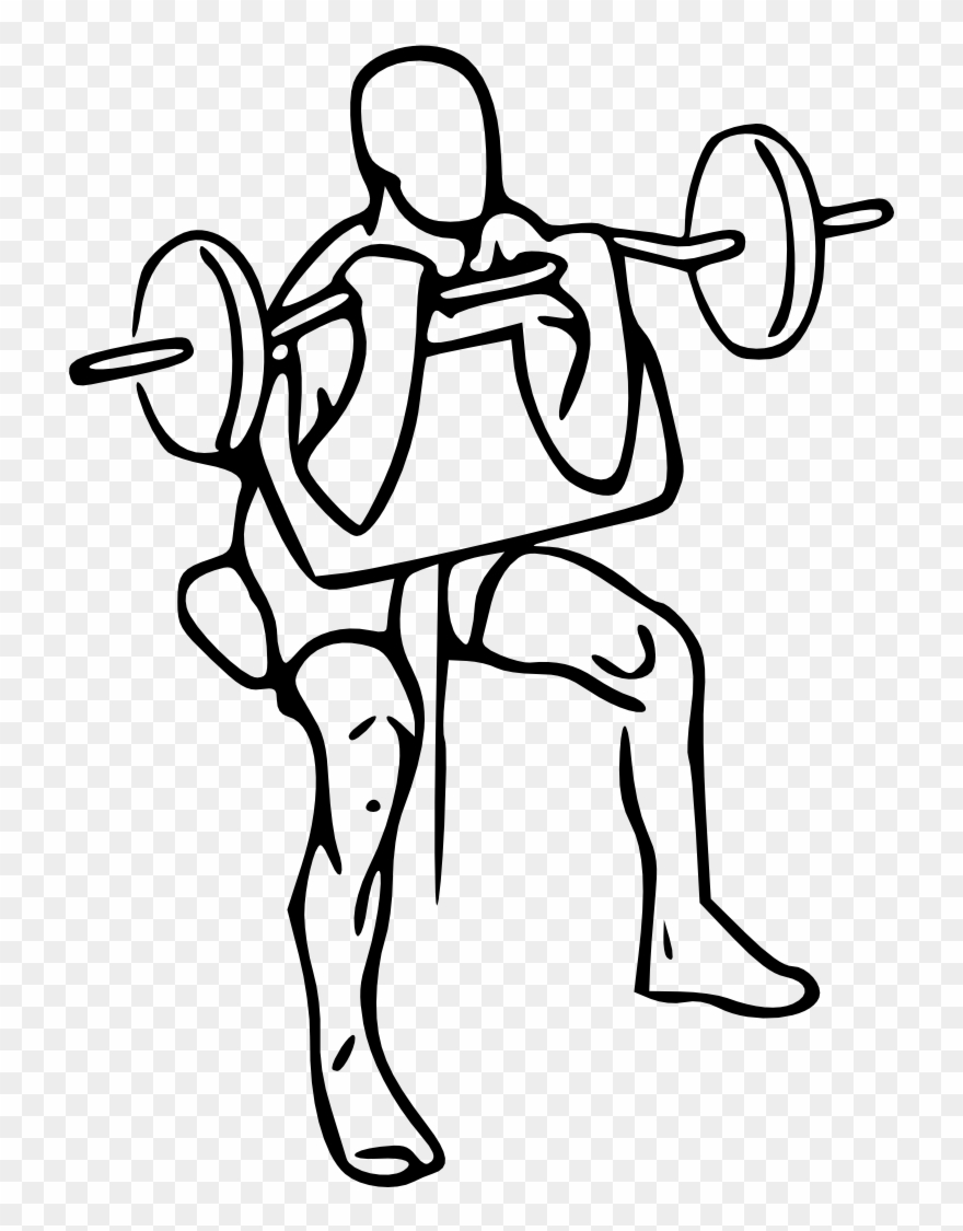 Biceps Drawing Workout - Preacher Curls Diagram Clipart
