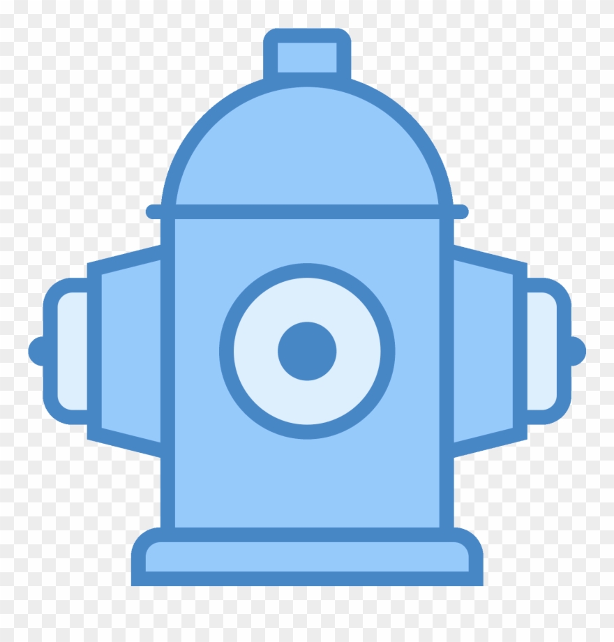 Fire Hydrant Icon - Blue Fire Hydrant Top Clipart