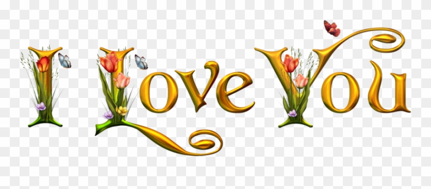 I Love Clipart - Love You Png Text Transparent Png