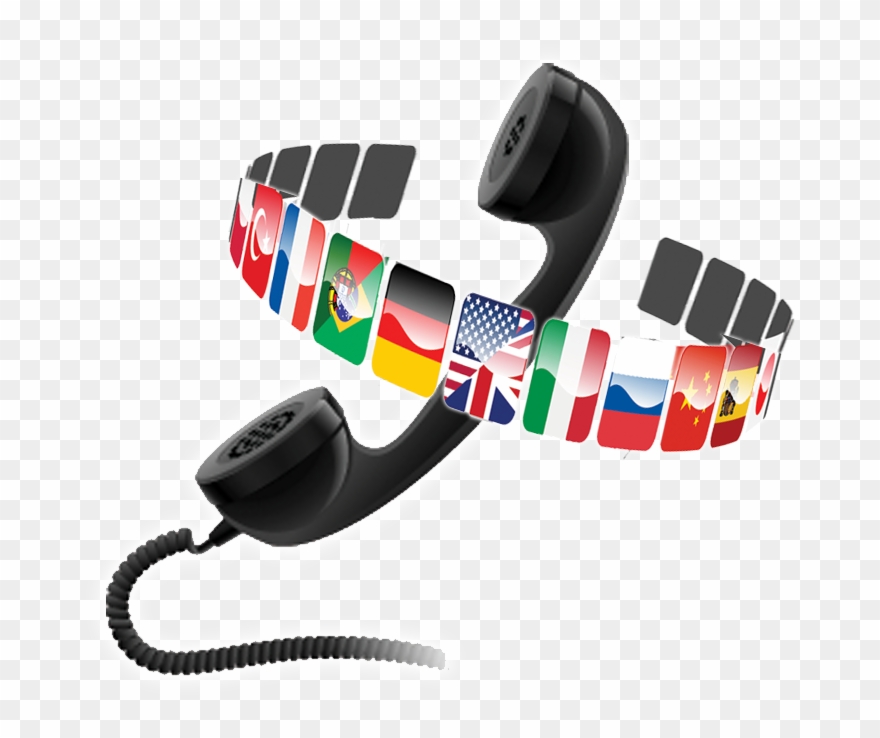 Phone And Flag - Headphones Clipart