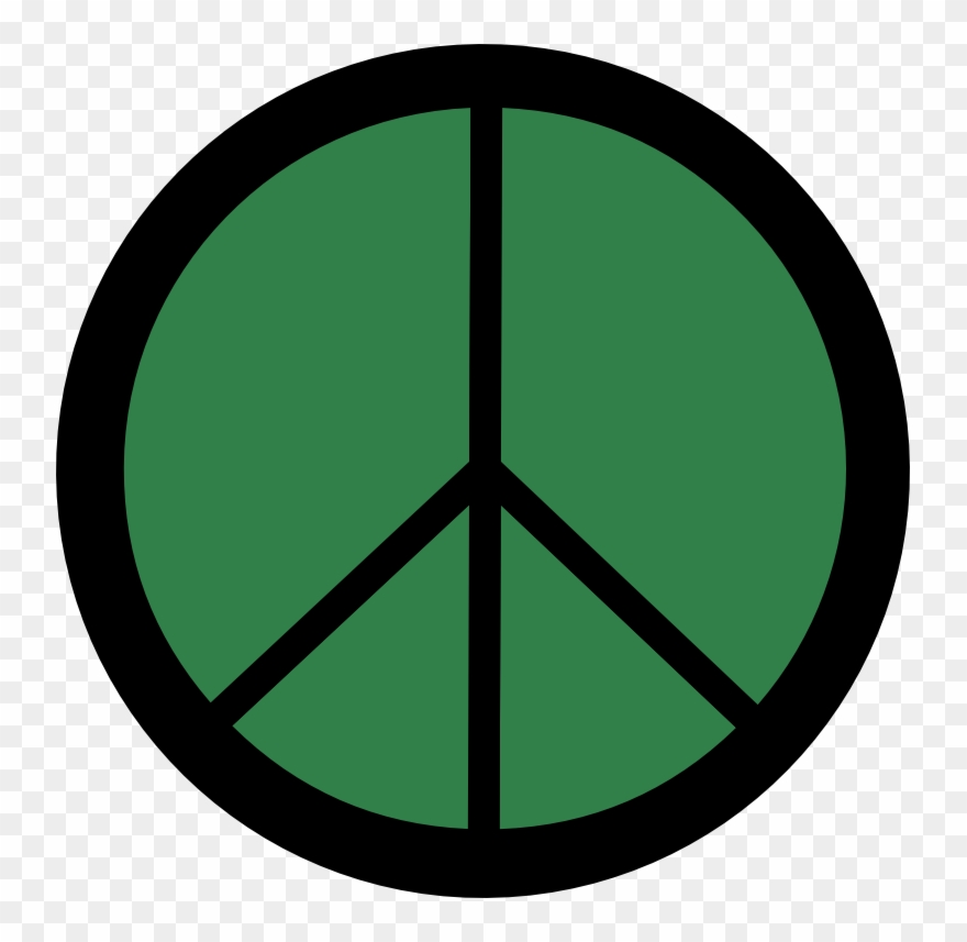 Mexican Flag Clipart - Peace Symbol Jpg - Png Download