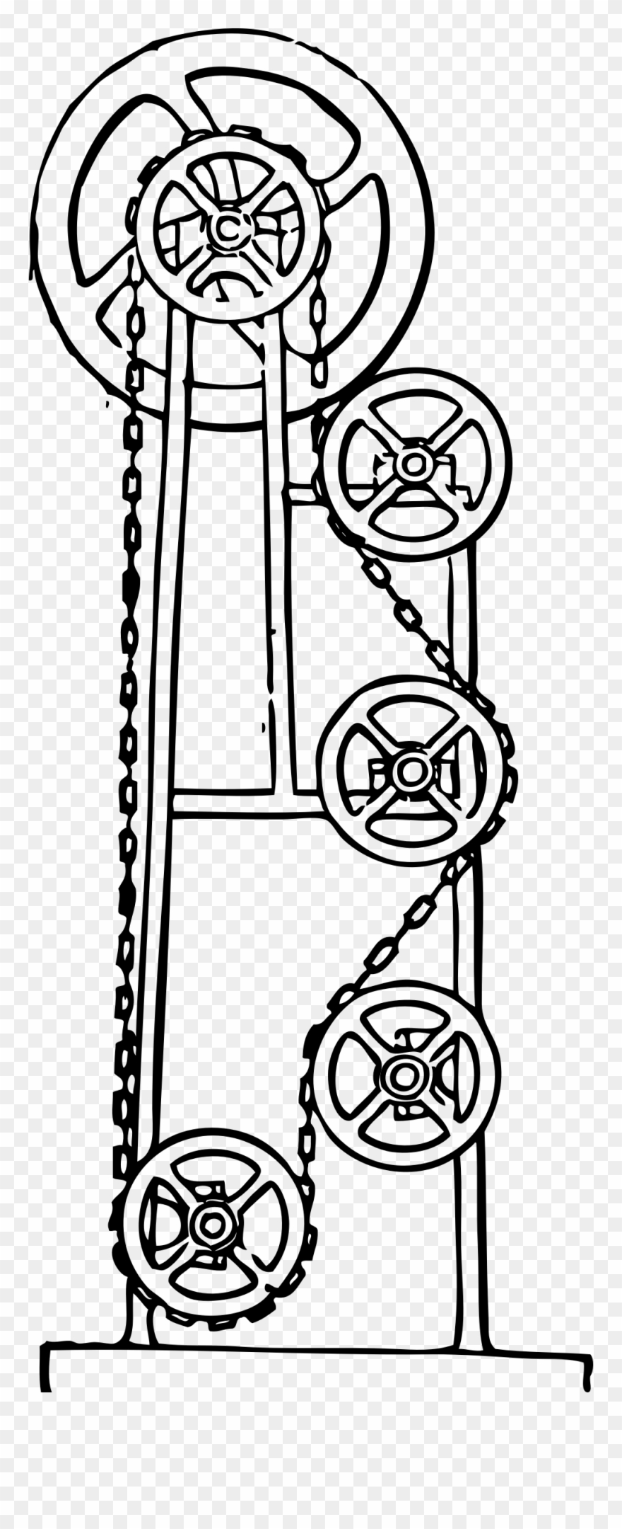 Machine Clipart Perpetual - Perpetual Motion Gears Png Transparent Png