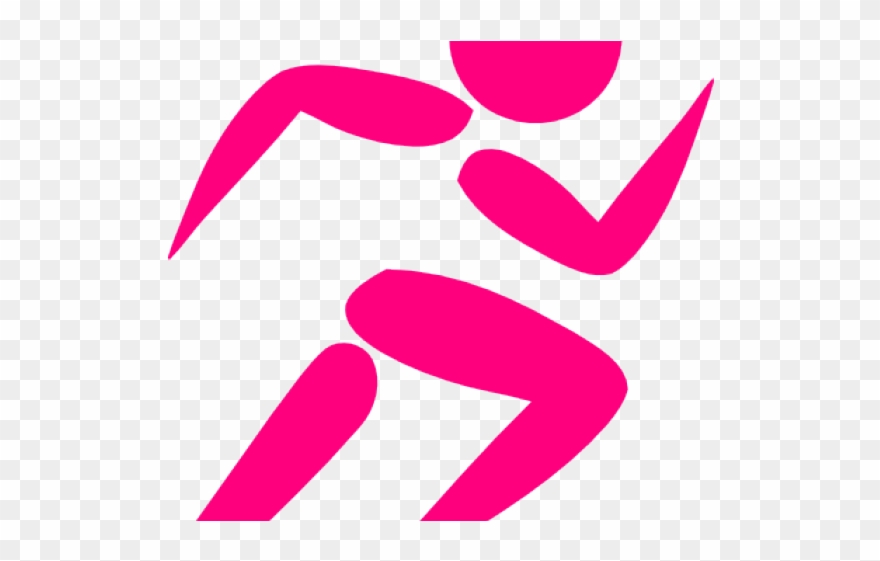 Fitness Clipart Pink - Runner Clipart Transparent Background - Png Download