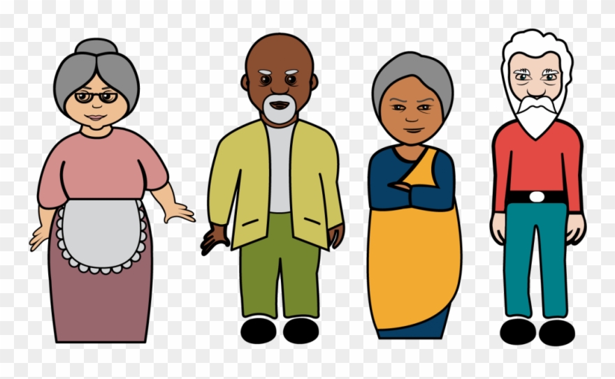 Hello Clipart Social Person - Old People Clipart Transparent - Png Download
