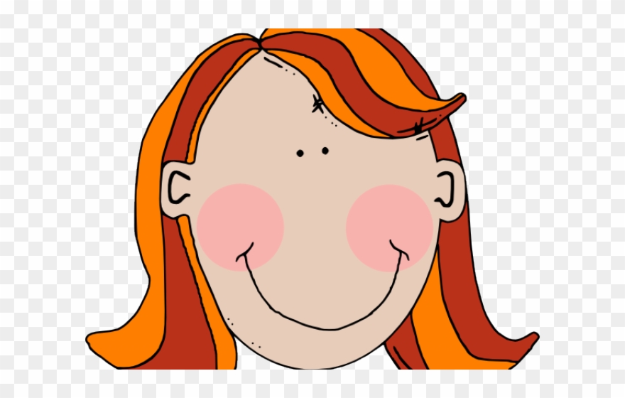 Girl Face Cartoon Clipart