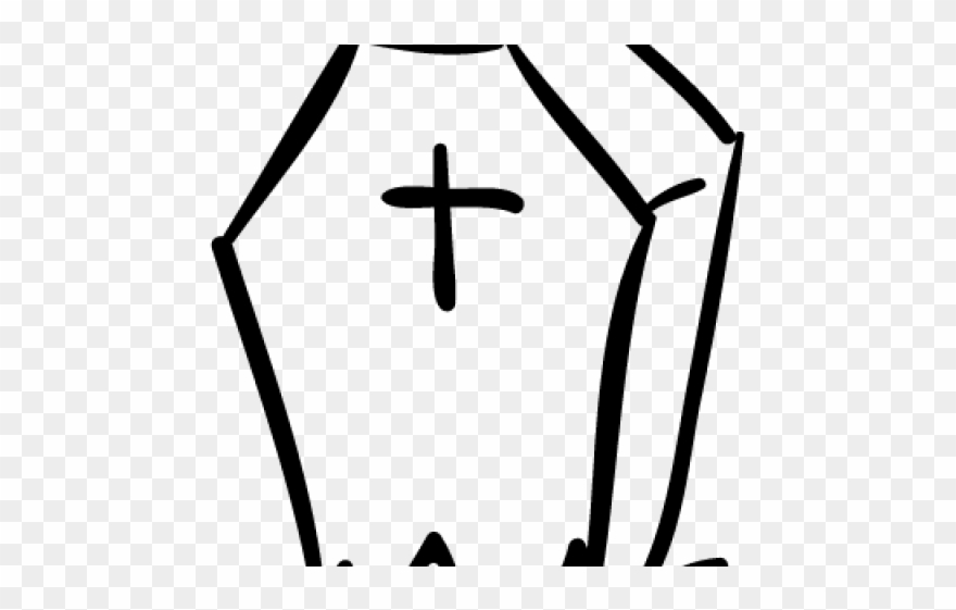Coffin Clipart Cross - Tombstone Shape - Png Download