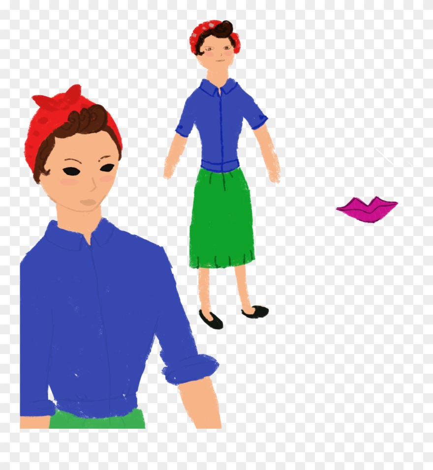Here Are Some Developmental Pictures Of Rosie The Riveter - Rosie The Riveter Clipart