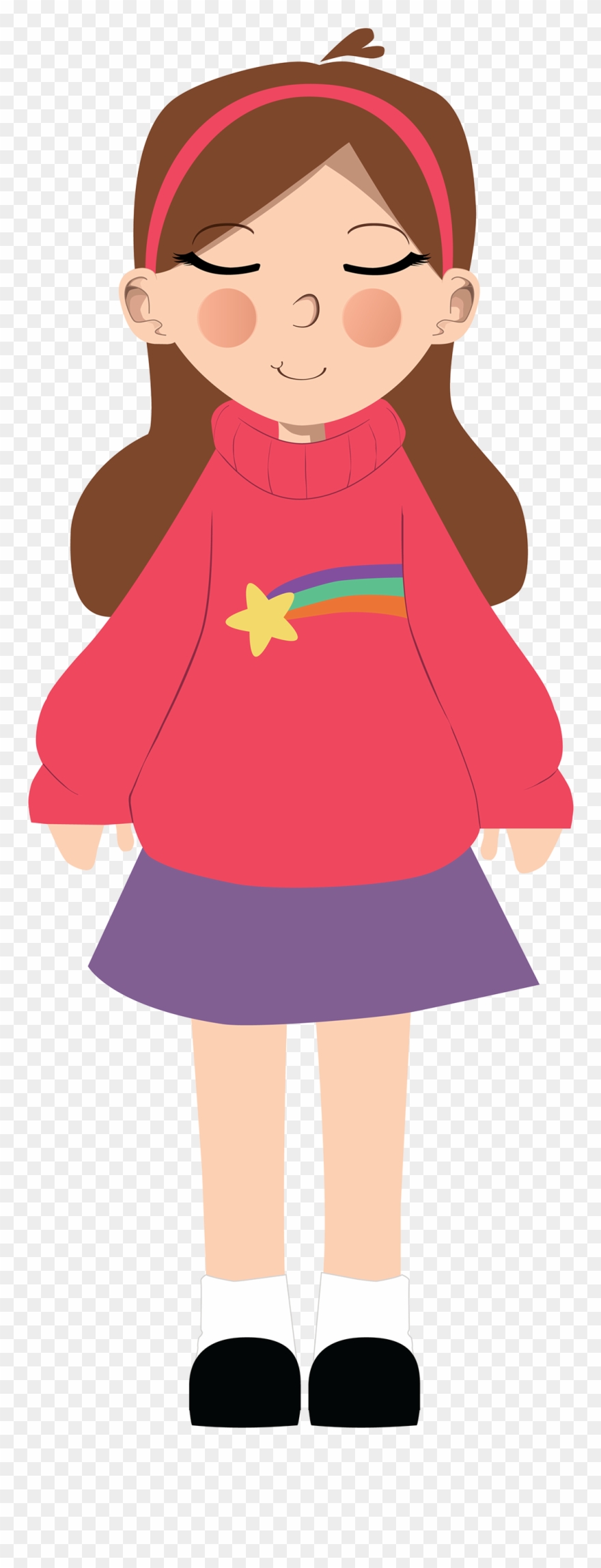 Mabel From The Tv Series Gravity Falls - Cartoon Clipart