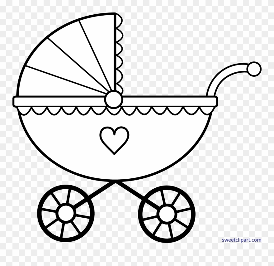 Clip Transparent Library Baby Carriage Clipart - Baby Carriage Clipart - Png Download