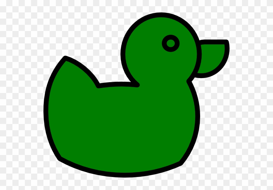 Green Duck Clipart - Png Download