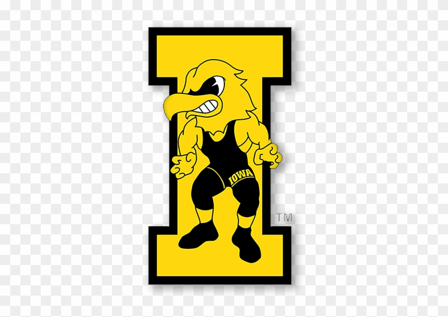 Wrestling 2 - Iowa Hawkeyes Wrestling Logo Clipart