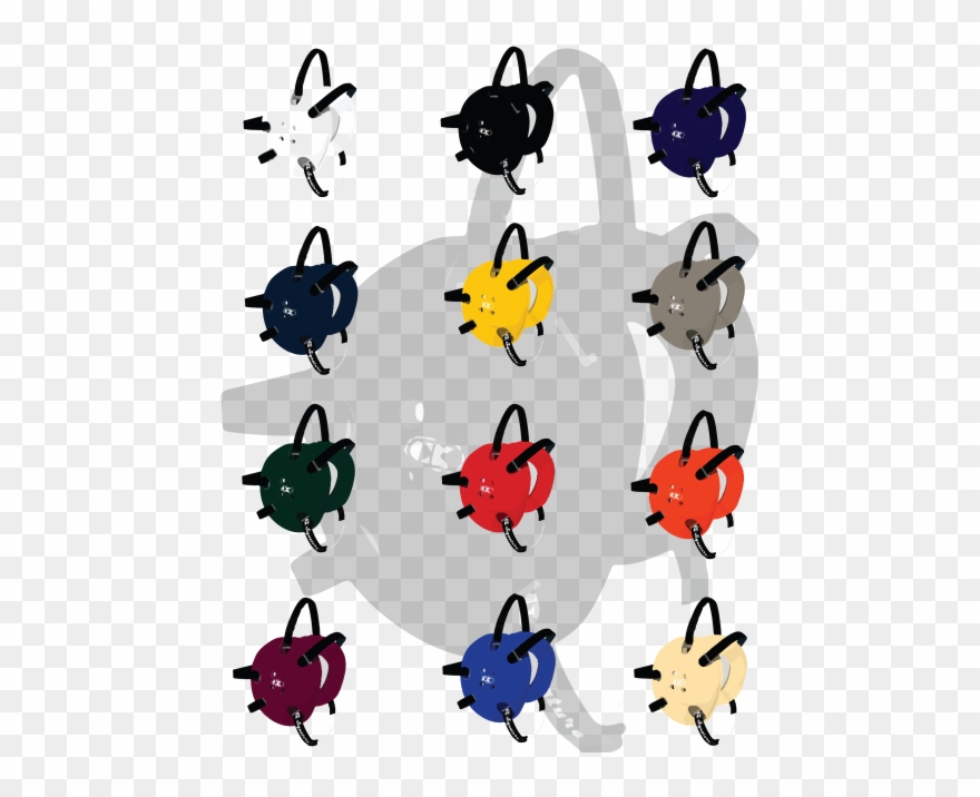 Cliff Keen Custom Signature Headgear - Orange/navy Clipart