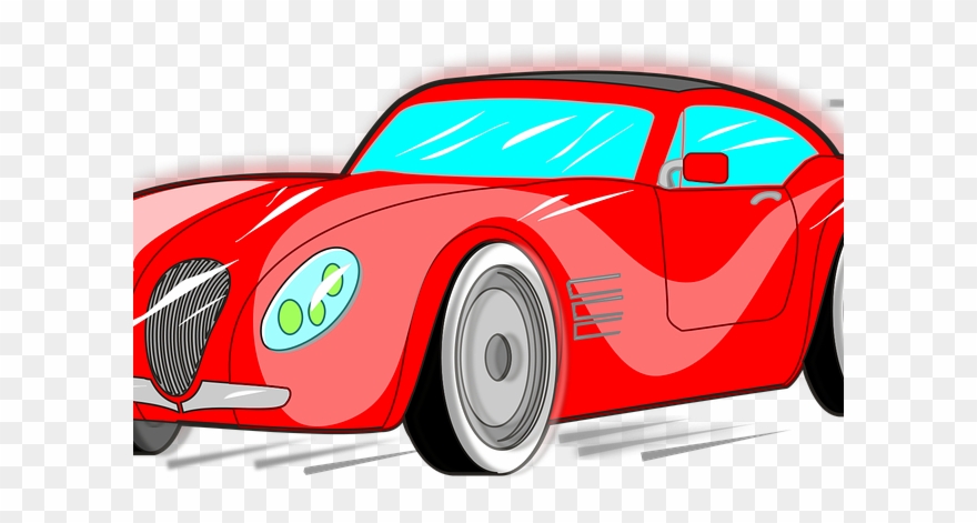 Classic Car Clipart Public Domain - Car Running Clip Art - Png Download