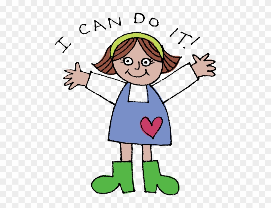 I Can Do It - Positive Discipline Children Clipart