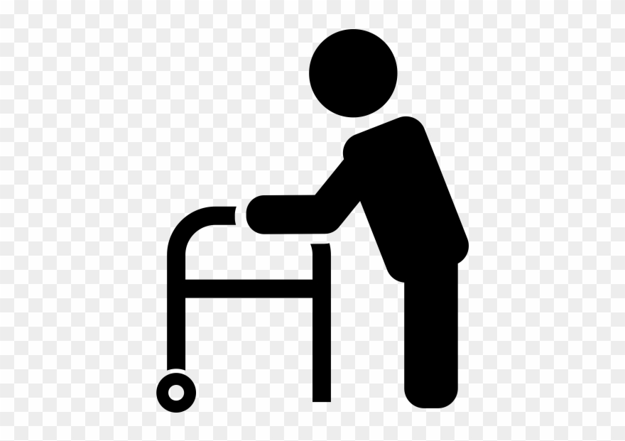 Old Man Rubber Stamp - Nursing Home Gift Ideas Clipart