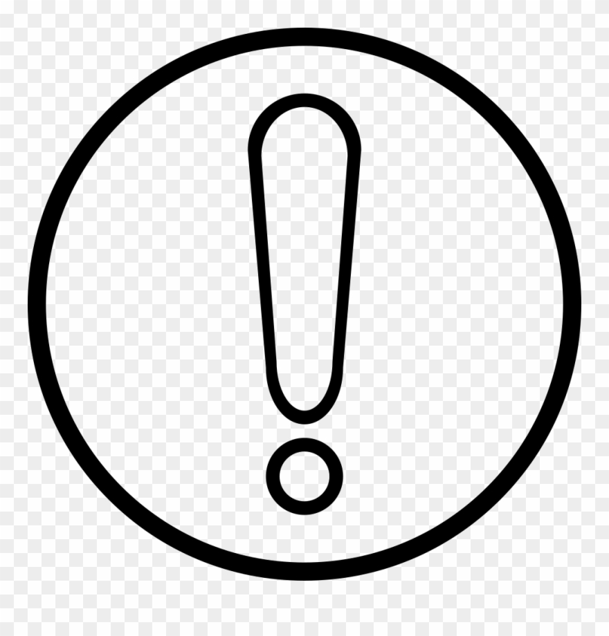 Exclamation Mark Png - Exclamation Mark Line Icon Clipart
