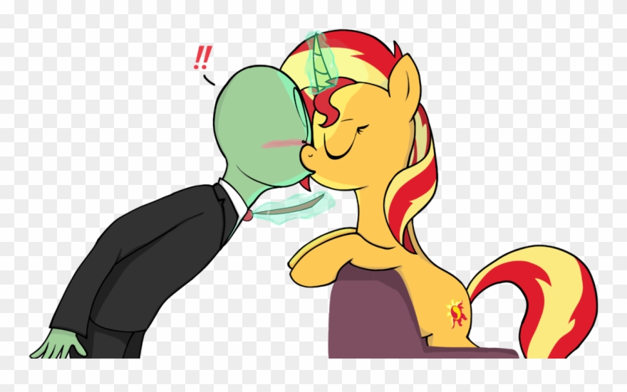 Zharkaer, Blushing, Chair, Curved Horn, Equestria Girls, - Anon X Sunset Shimmer Clipart