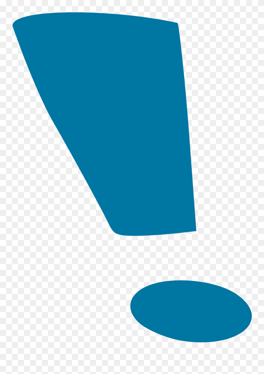 Blue Exclamation Mark - Blue Exclamation Mark Png Clipart