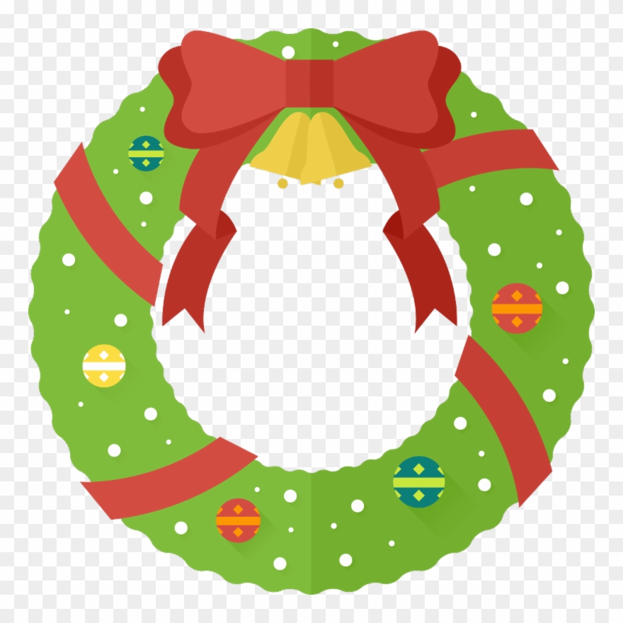 Our Outreach Partner, The Committee On Church Cooperation - Cute Christmas Wreath Clipart - Png Download