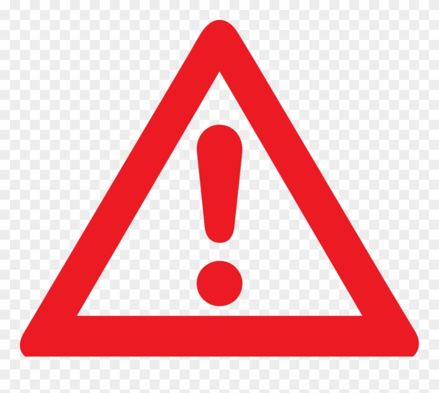 These Are Just A Few Ways To Do So - Red Triangle Warning Sign Clipart