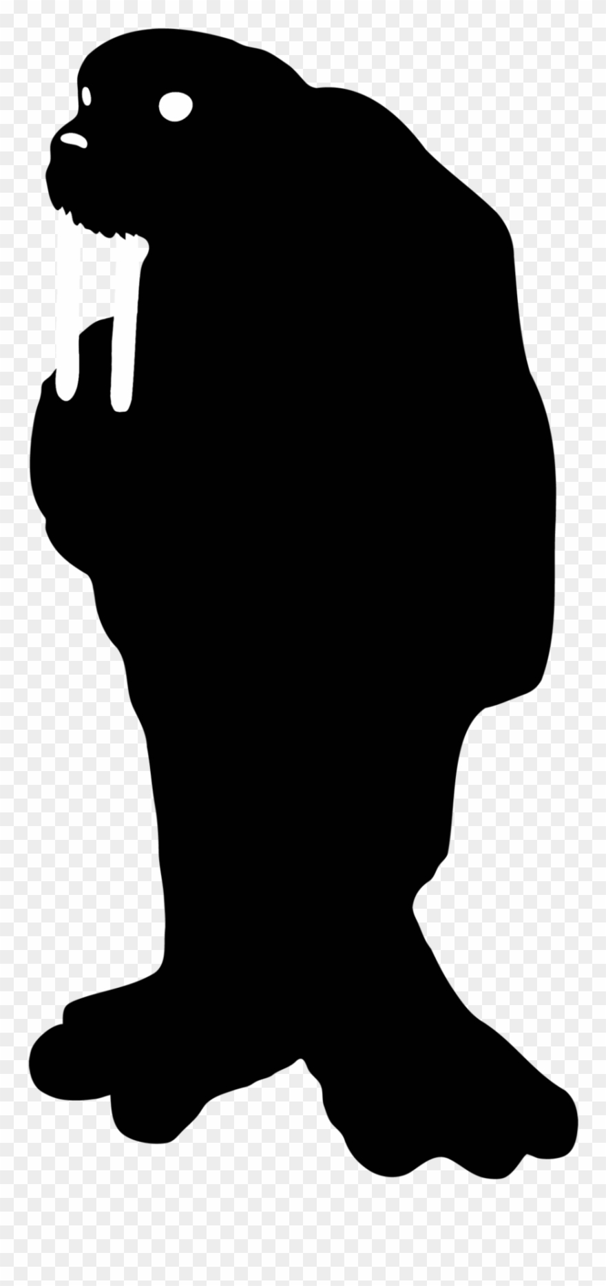 Walrus - Walrus Silhouette Clipart