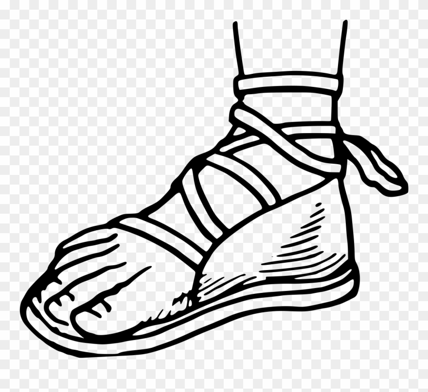 Drawing At Getdrawings Com Free For Personal - Sandal Drawing Clipart