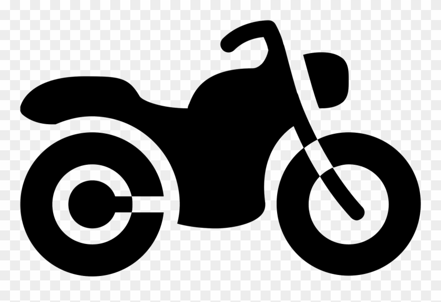 Motorcycle Filled Icon - Motorcycling Icon Clipart
