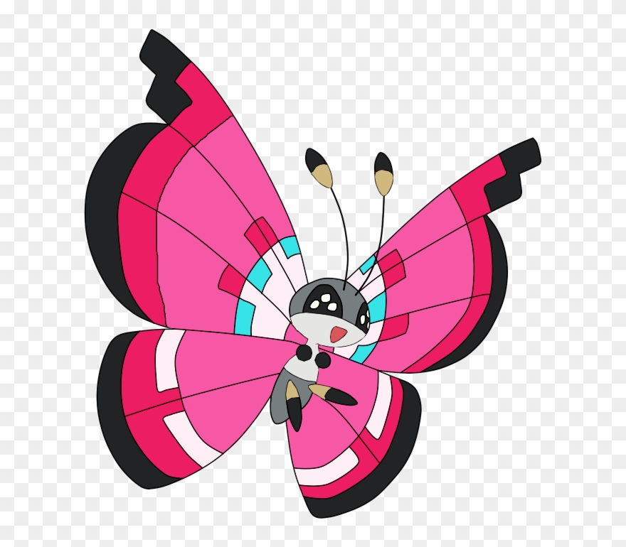 Pokemon Shiny Vivillon Meadow Is A Fictional Character - Pokémon Clipart