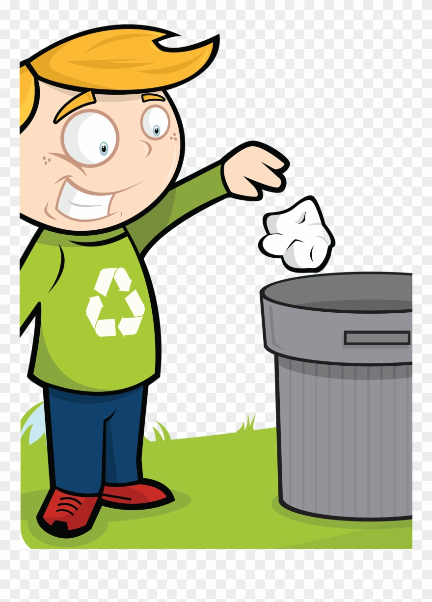 Cleanliness Child Throwing Trash Good Habits - Clean And Healthy India Clipart