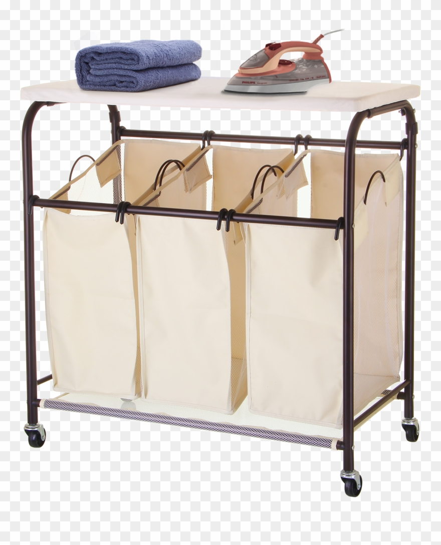 Mllieroo Mobile 3 Bag Heavy Duty Laundry Hamper Sorter Clipart