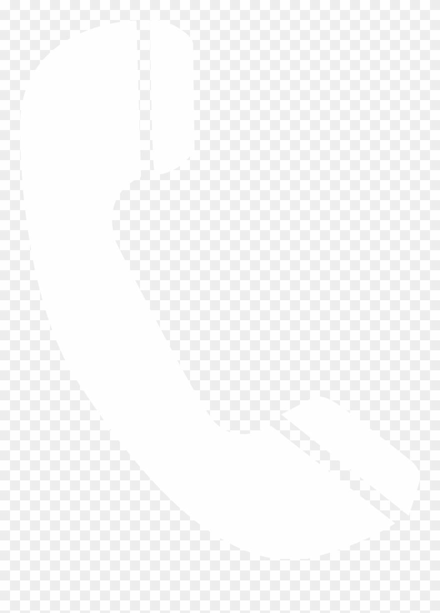 Contact Us - Transparent Background White Phone Icon Clipart