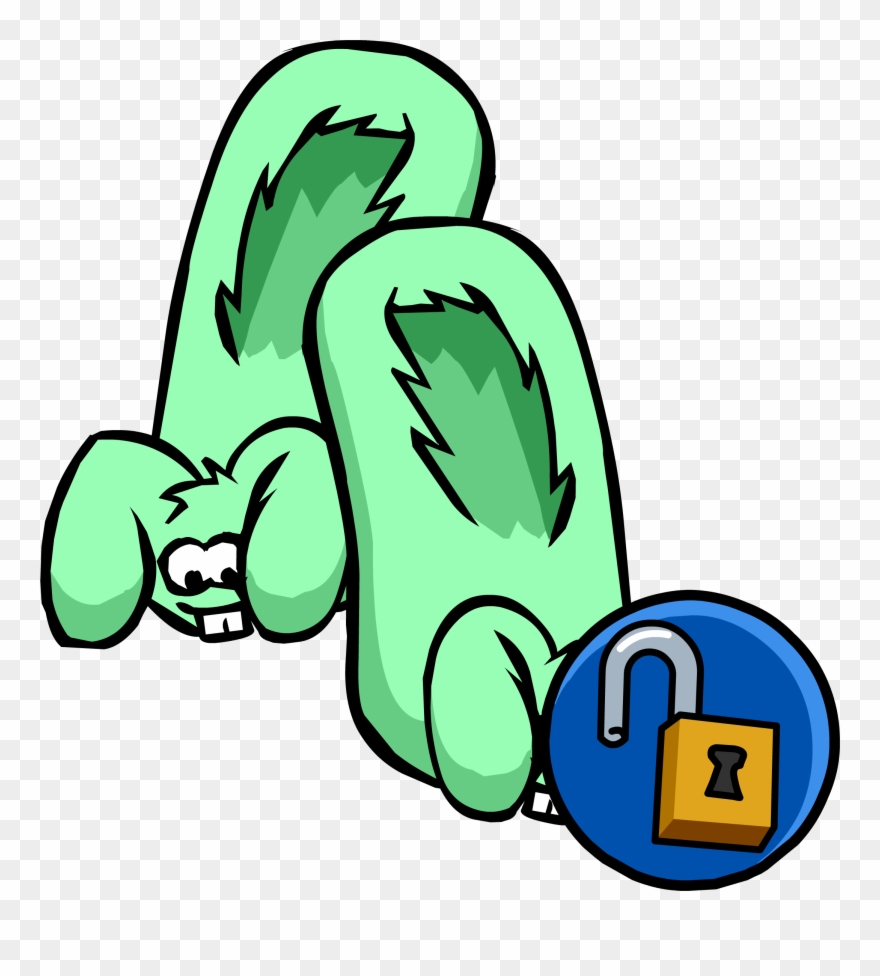 Vector Black And White Library Bunny Club Penguin Wiki - Codigos Club Penguin Rewritten Clipart