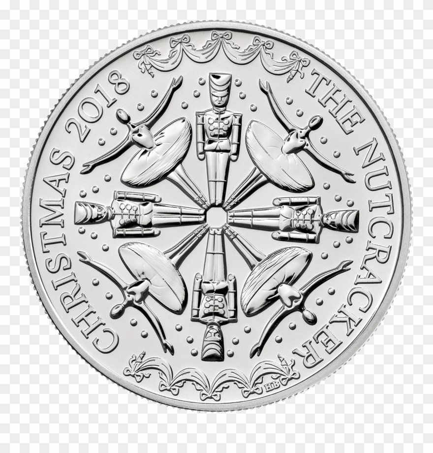 The Christmas Nutcracker 2018 Uk £5 Brilliant Uncirculated - Christmas 5 Nutcracker Coin Clipart