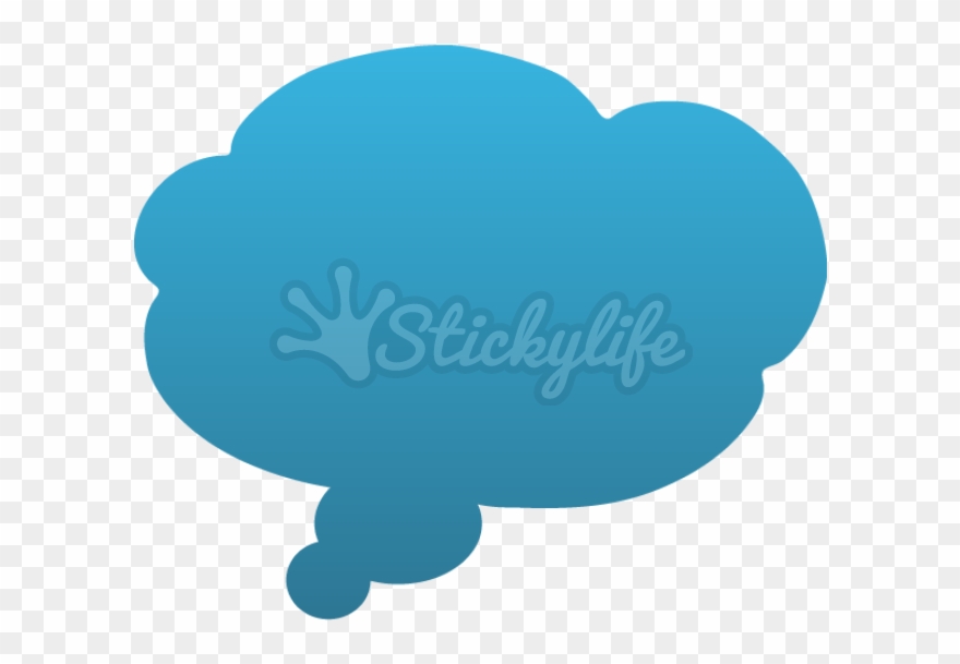 Thought Bubble Decal - Illustration Clipart