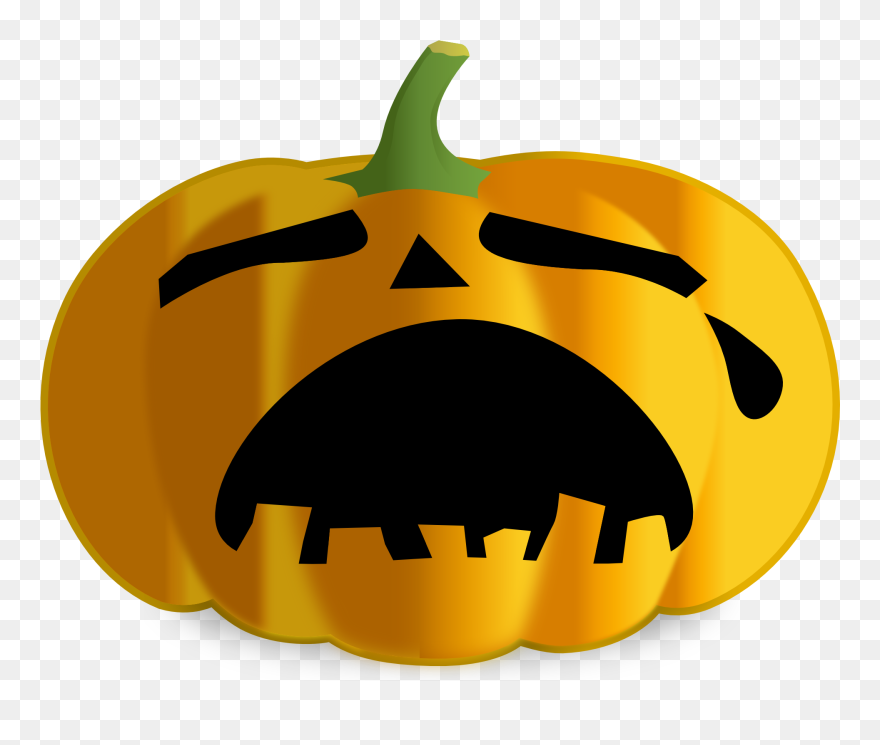Sad Jack O Lantern Face Clipart