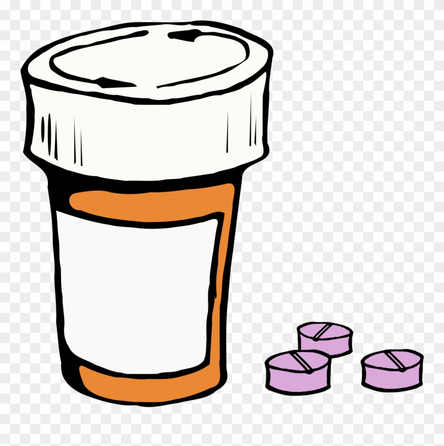 Colour Big Image Png - Pill Bottle Clipart Transparent Png